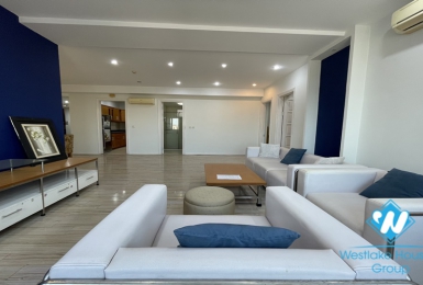 High floor apartment fully furnished new modern four bedrooms for rent E4 ciputra